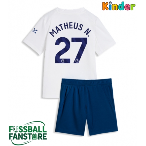 Manchester City Matheus Nunes #27 Replik 3rd trikot Kinder 2026-27 Kurzarm (+ Kurze Hosen)